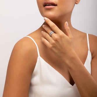 Bijoux Birks 18k White Gold 0.76cttw Diamond and 0.39cttw Sapphire Splash Ring Size 6 Bijoux Birks 18k White Gold 0.76cttw Diamond and 0.39cttw Sapphire Splash Ring Size 6