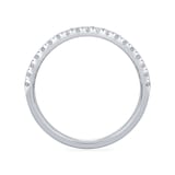 Bijoux Birks 18k White Gold 0.76cttw Diamond and 0.39cttw Sapphire Splash Ring Size 6