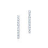 Birks 18k White Gold 0.17cttw Diamond Rosee Du Matin Bar Earrings