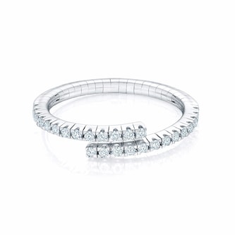 Bijoux Birks 18k White Gold 0.24cttw Diamond Rosee du Matin Ring Size 6 Bijoux Birks 18k White Gold 0.24cttw Diamond Rosee du Matin Ring Size 6