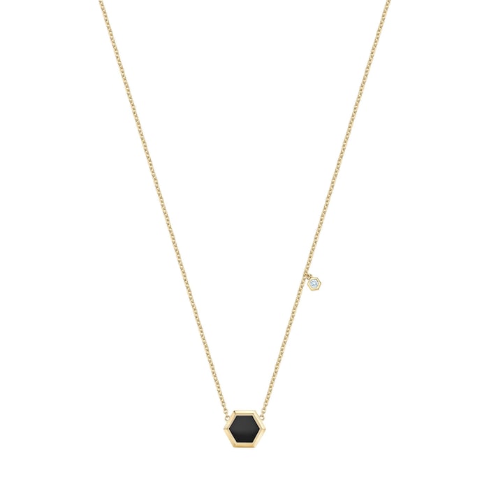 Bijoux Birks Bee Chic Onyx Pendant With Diamond Accent