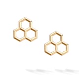 Bijoux Birks 18k Yellow Gold Bee Chic Three Element Stud Earrings
