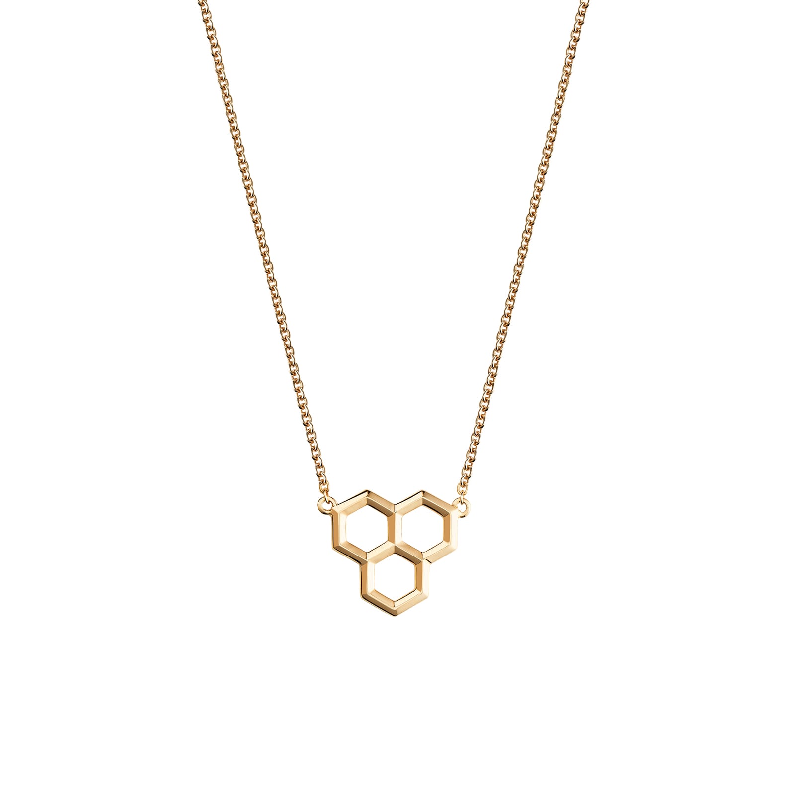 Bijoux Birks 18ct Yellow Gold Bee Chic Three Element Pendant 18"