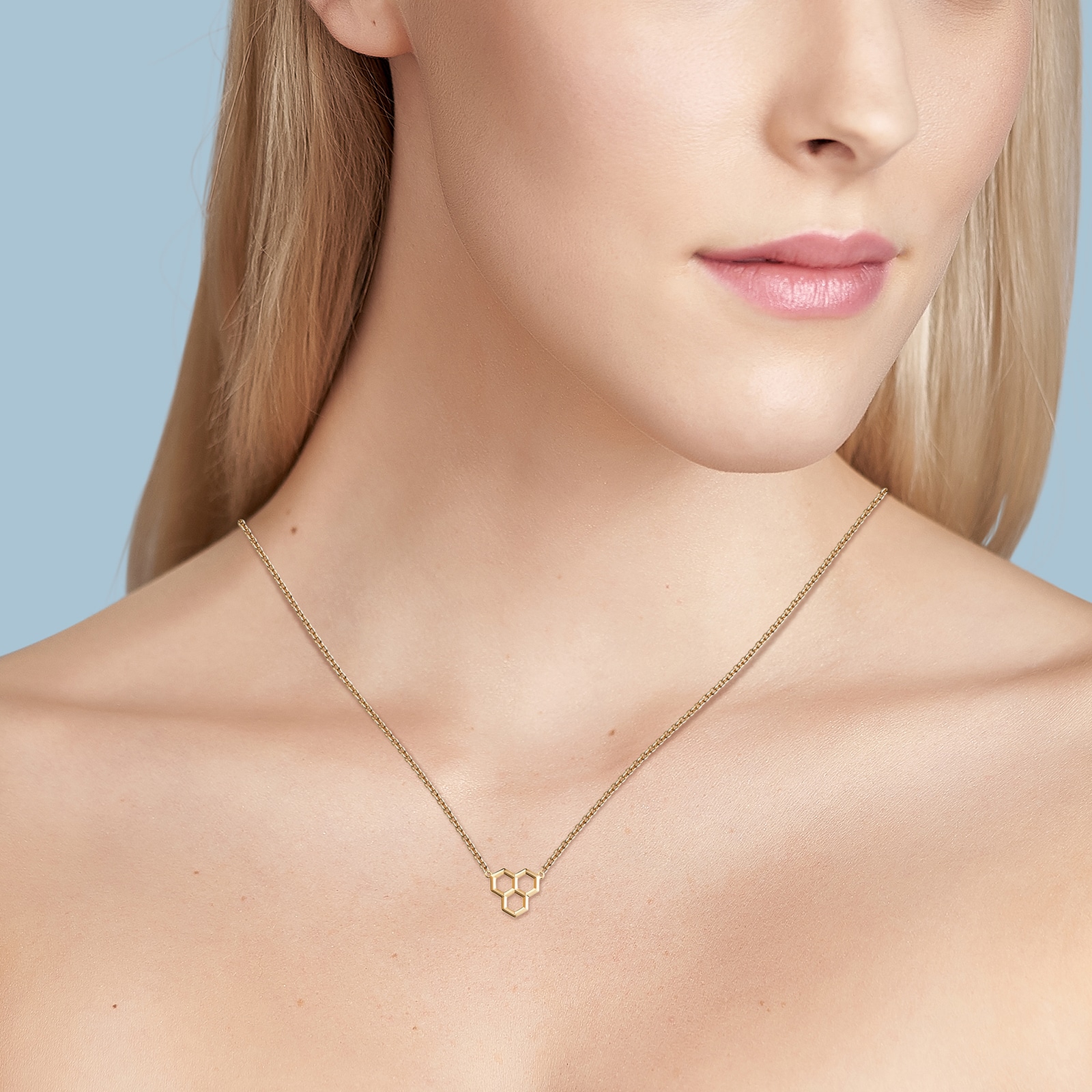Bijoux Birks 18ct Yellow Gold Bee Chic Three Element Pendant 18"