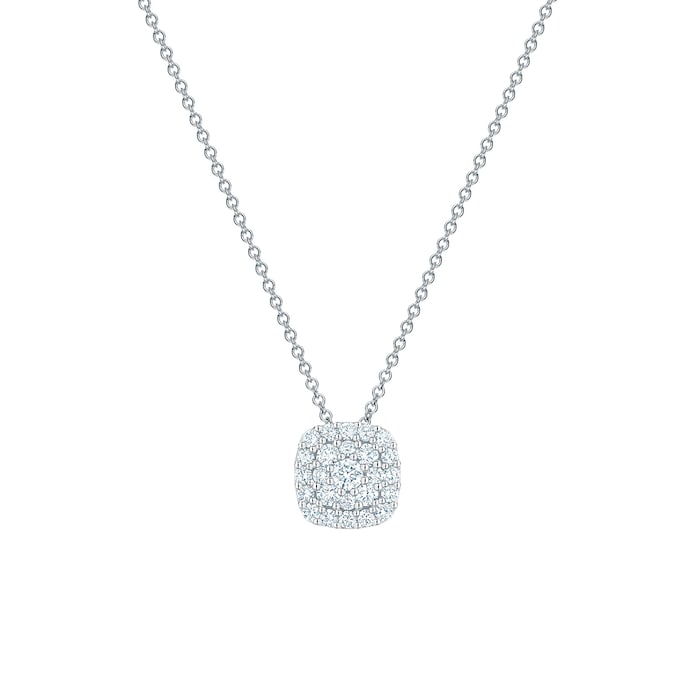 Bijoux Birks 18k White Gold 0.47cttw Diamond Snowflake Pendant