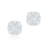 Bijoux Birks 18k White Gold 0.42cttw Diamond Snowflake Stud Earrings