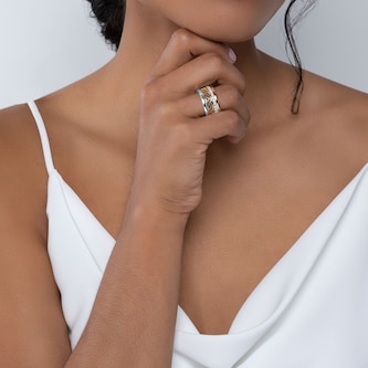 Bijoux Birks 18k Tri-Gold 1.00cttw Diamond Dare to Dream Ring Size 6.5 Bijoux Birks 18k Tri-Gold 1.00cttw Diamond Dare to Dream Ring Size 6.5