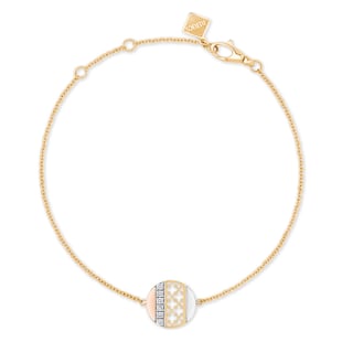 Bijoux Birks Dare to Dream 18ct Tri-Gold 0.07cttw Diamond Circle Bracelet