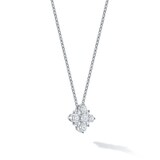 Bijoux Birks 18ct White Gold 0.37ct Diamond Cluster Snowflake Pendant