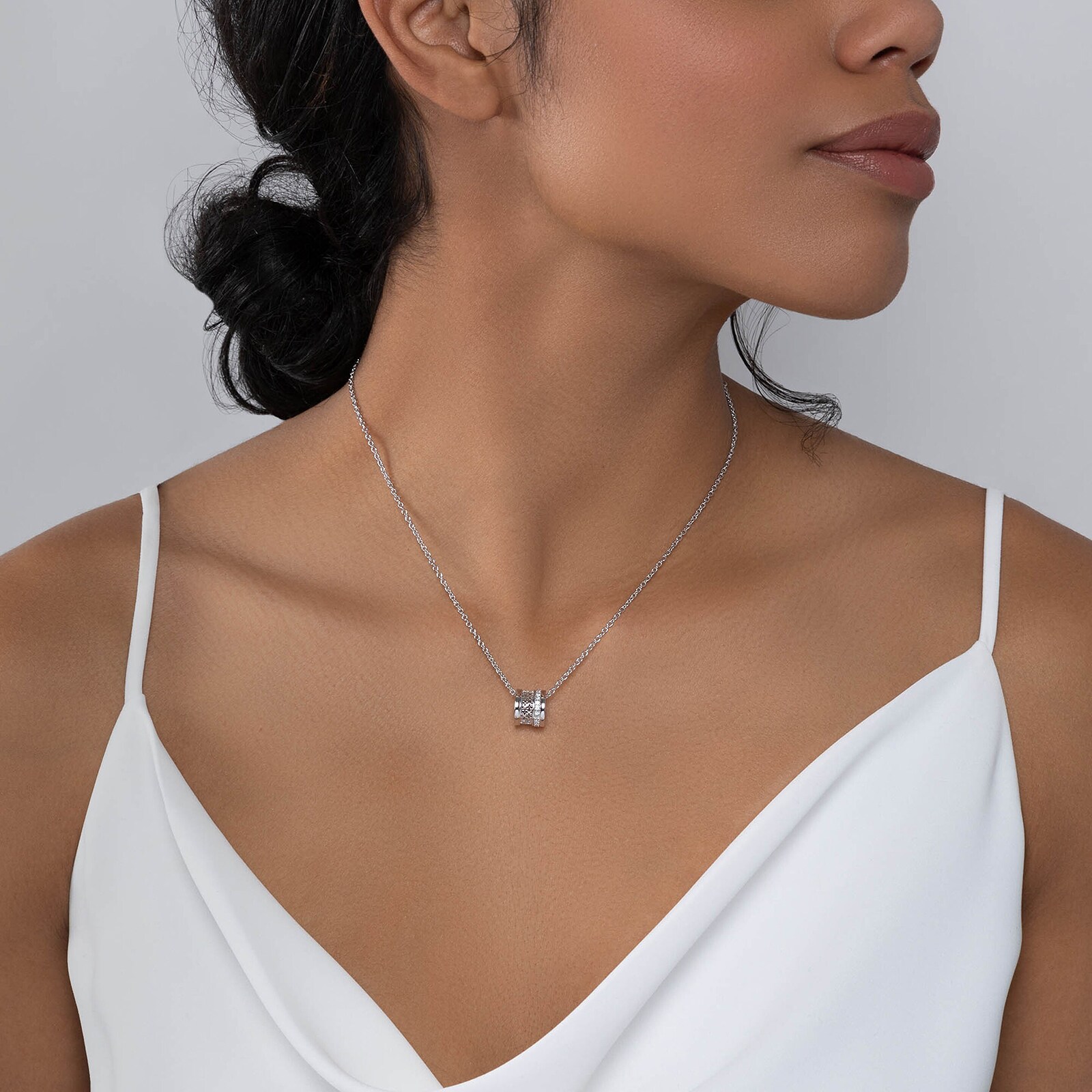 Bijoux Birks 18ct White Gold 0.25ct Diamond Dare to Dream Pendant