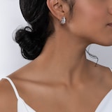 Bijoux Birks 18ct White Gold 0.30ct Diamond Dare to Dream Hoop Earrings