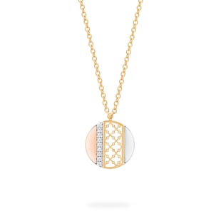 Bijoux Birks Dare to Dream 18ct Tri-Gold 0.16cttw Diamond Circle Pendant