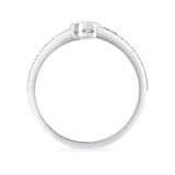 BIRKS 18k White Gold 0.47cttw Diamond Splash Ring Size 7