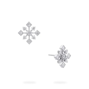 Bijoux Birks 18ct White Gold 0.93ct Diamond Snowflake Earrings