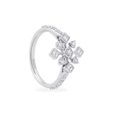 Bijoux Birks 18ct White Gold 0.76ct Diamond Snowflake Ring - Size P.5