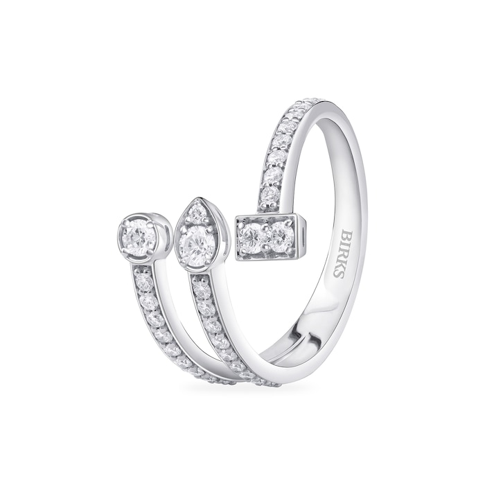 Bijoux Birks 18ct White Gold 0.47ct Diamond Splash Ring