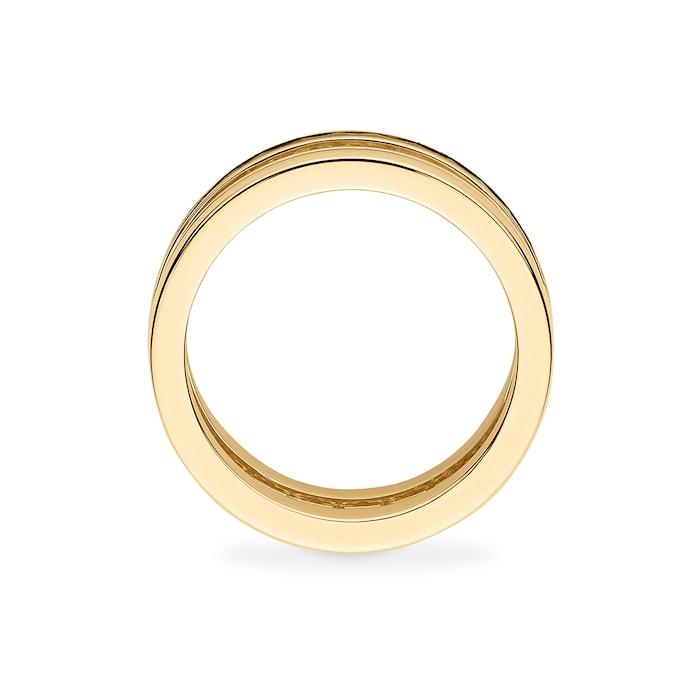 Bijoux Birks 18k Yellow Gold Malachite Dare to Dream Openwork Ring Size 7