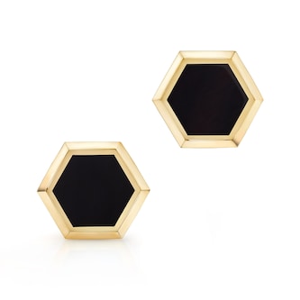 Bijoux Birks 18k Yellow Gold Black Onyx Bee Chic Stud Earrings Bijoux Birks 18k Yellow Gold Black Onyx Bee Chic Stud Earrings