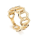 Bijoux Birks 18k Yellow Gold Bee Chic Link Ring Size 7