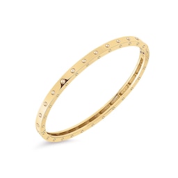 37520221 - Symphony 18ct Yellow Gold Bangle With Round Design