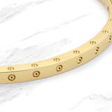 Roberto Coin Symphony 18ct Yellow Gold Bangle With Round Design