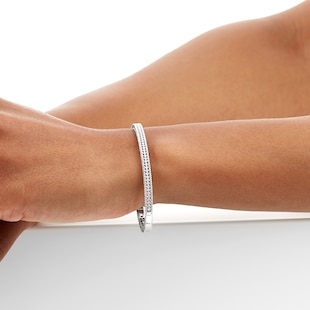Roberto Coin Symphony 18ct White Gold 0.57cttw Diamond Bangle