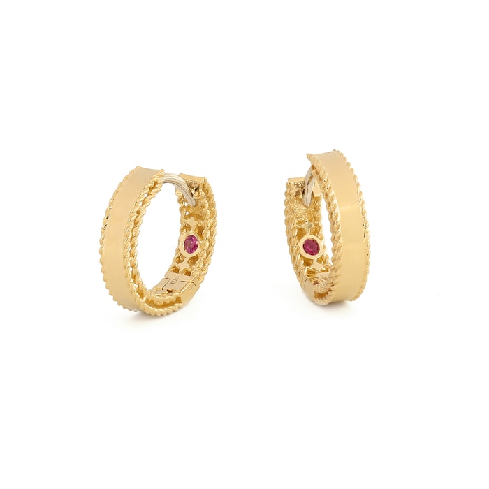 Roberto Coin Symphony 18ct Yellow Gold Hoop Earrings