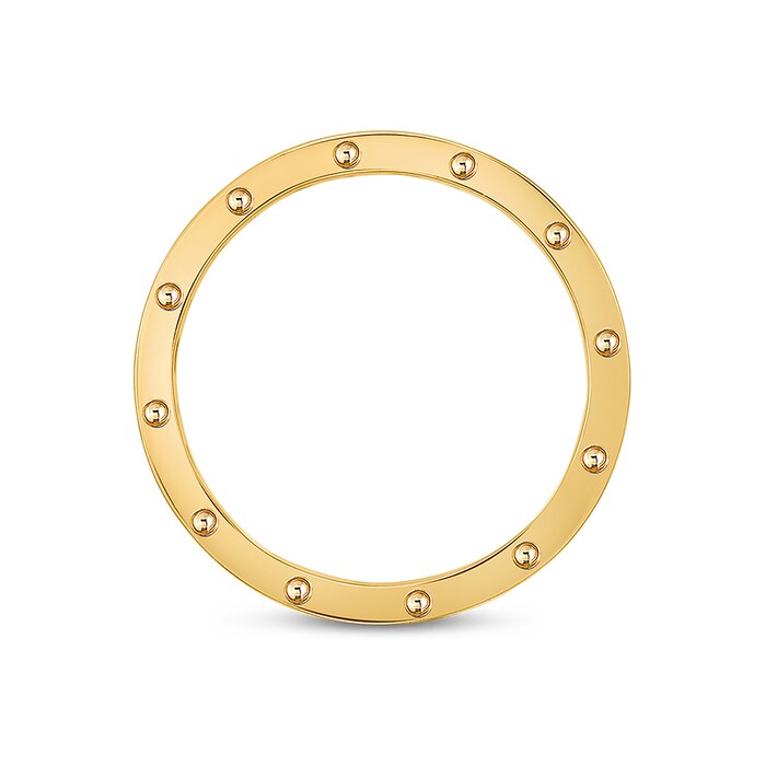 Roberto Coin Symphony 18ct Gold Ring With Round Design -Ring Size N