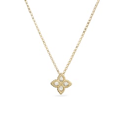 37520247 - Princess Flower 18ct Yellow Gold Pendant