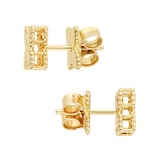Roberto Coin Princess Flower 18ct Yellow Gold Stud Earrings