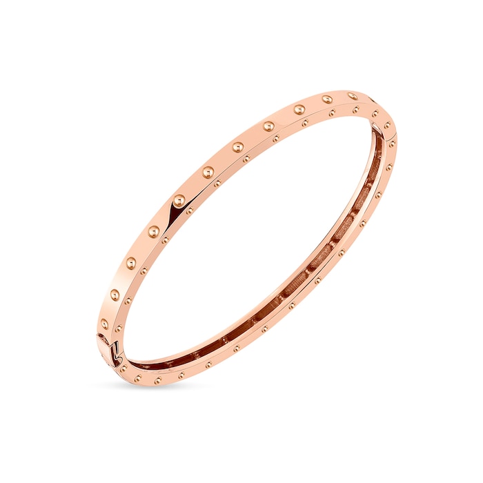 Roberto Coin 18k Rose Gold Symphony Pois Moi Oval Bangle