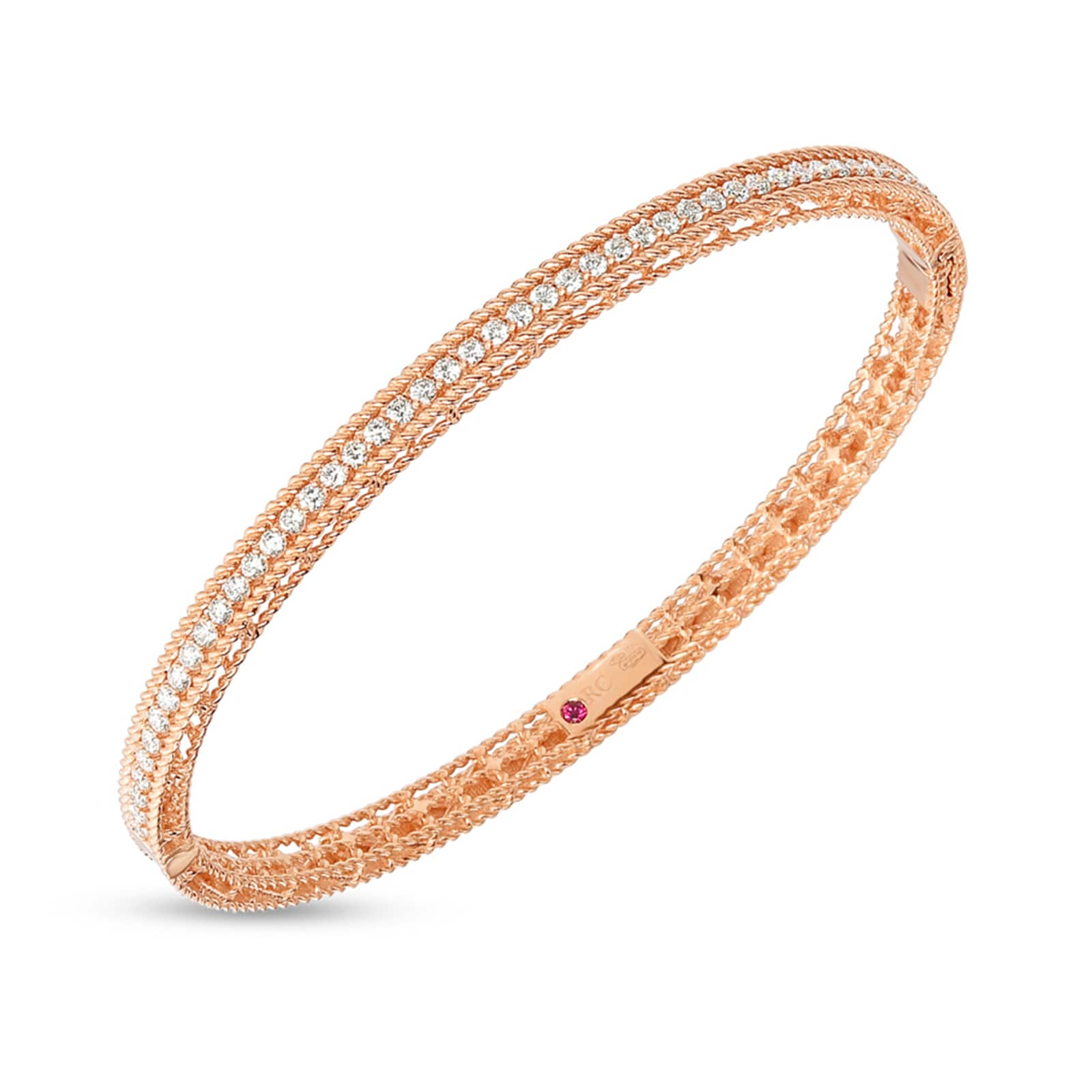 Roberto coin diamond hot sale bangle bracelet