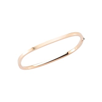 Roberto Coin 18K Rose Gold Designer Gold Square Bangle