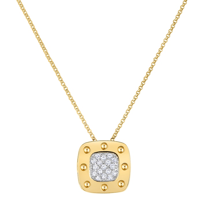 Roberto Coin 18k Yellow Gold 0.25cttw Diamond Pois Moi Pendant