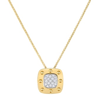 Roberto Coin 18k Yellow Gold 0.25cttw Diamond Pois Moi Pendant Roberto Coin 18k Yellow Gold 0.25cttw Diamond Pois Moi Pendant