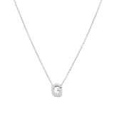 Roberto Coin 18k White Gold 0.06cttw Diamond Tiny Treasures Love Letter 'G' Necklace 18"