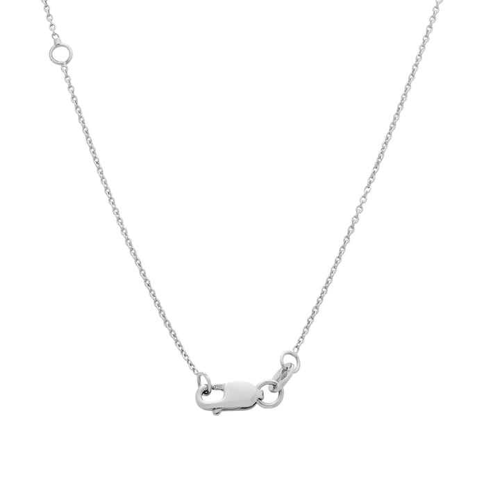 Roberto Coin 18k White Gold 0.05cttw Diamond Tiny Treasures Love Letter 'C' Necklace 18"