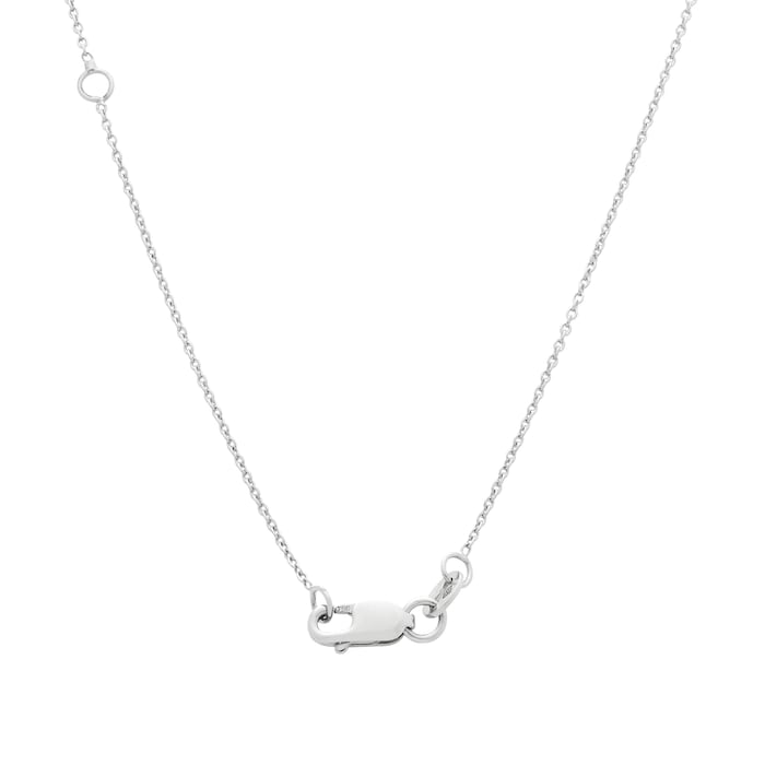Roberto Coin 18k White Gold 0.03cttw Diamond Tiny Treasures Love Letter 'L' Necklace 18"