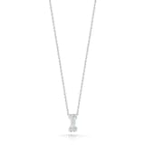 Roberto Coin 18K White Gold Tiny Treasures Diamond Love Letter I Necklace