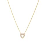 Roberto Coin 18k Yellow Gold 0.11cttw Diamond Tiny Treasures Heart Necklace 18"