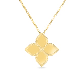 Roberto Coin 18k Yellow Gold Princess Flower Large Pendant 42-45cm