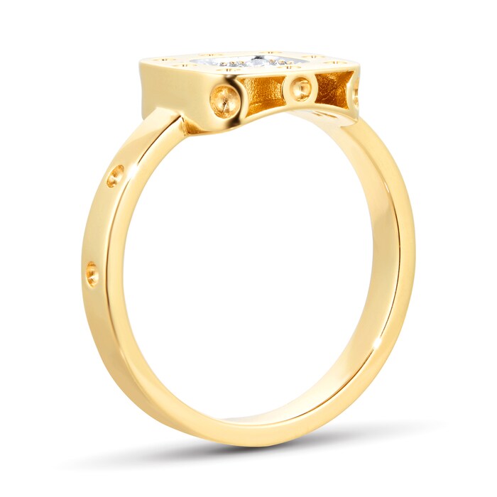 Roberto Coin Pois Moi 18ct Gold 0.12ct Ring