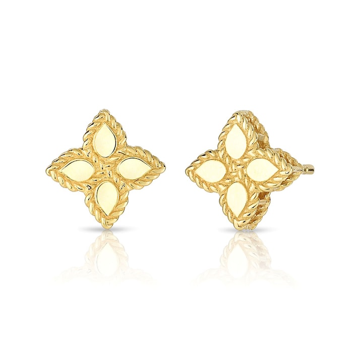 Roberto Coin 18k Yellow Gold Princess Flower Earrings