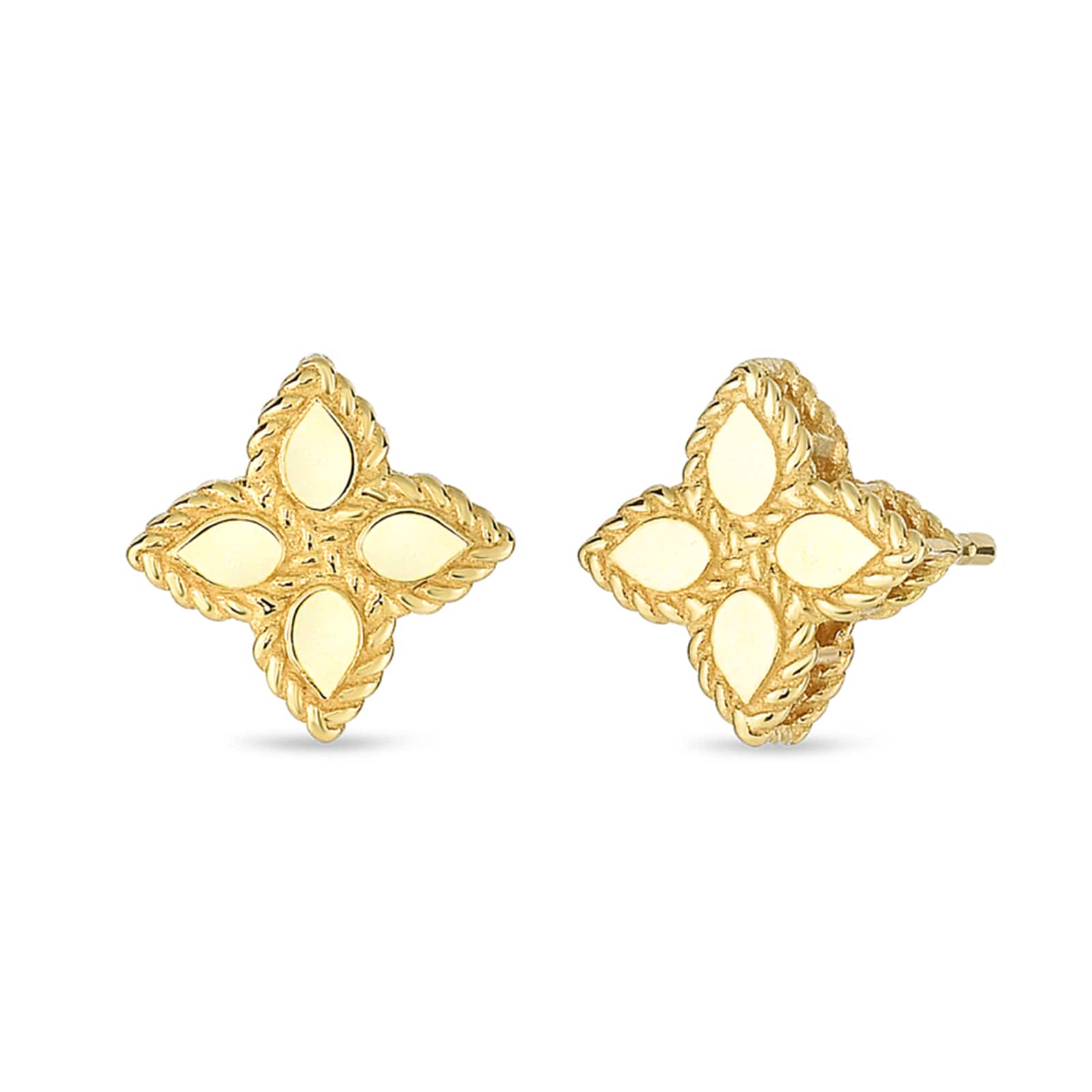 Roberto Coin 18k Yellow Gold Princess Flower Earrings 7771377AYER0 | Mayors