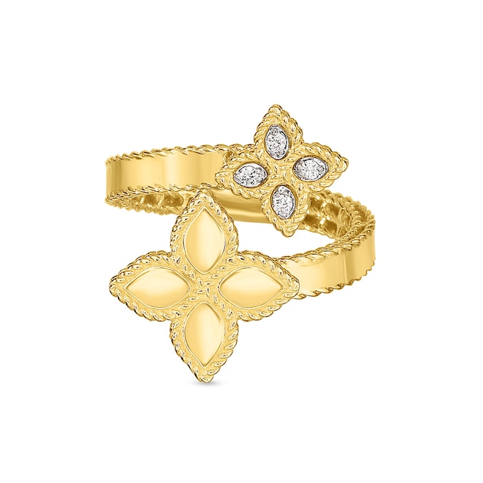 Roberto Coin 18k Yellow Gold Princess Flower Ring 7771384AJ65X | Mayors