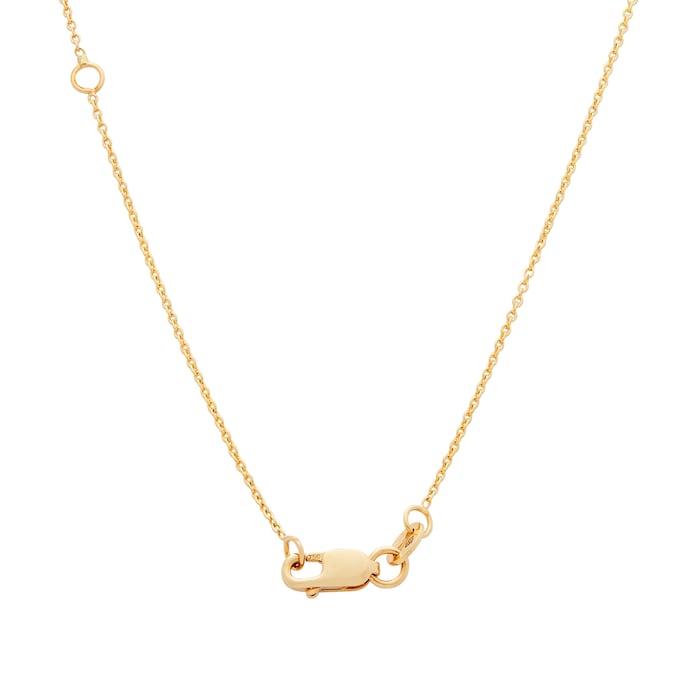 Roberto Coin 18K Yellow Gold 0.05cttw Diamond Love Letter S Necklace
