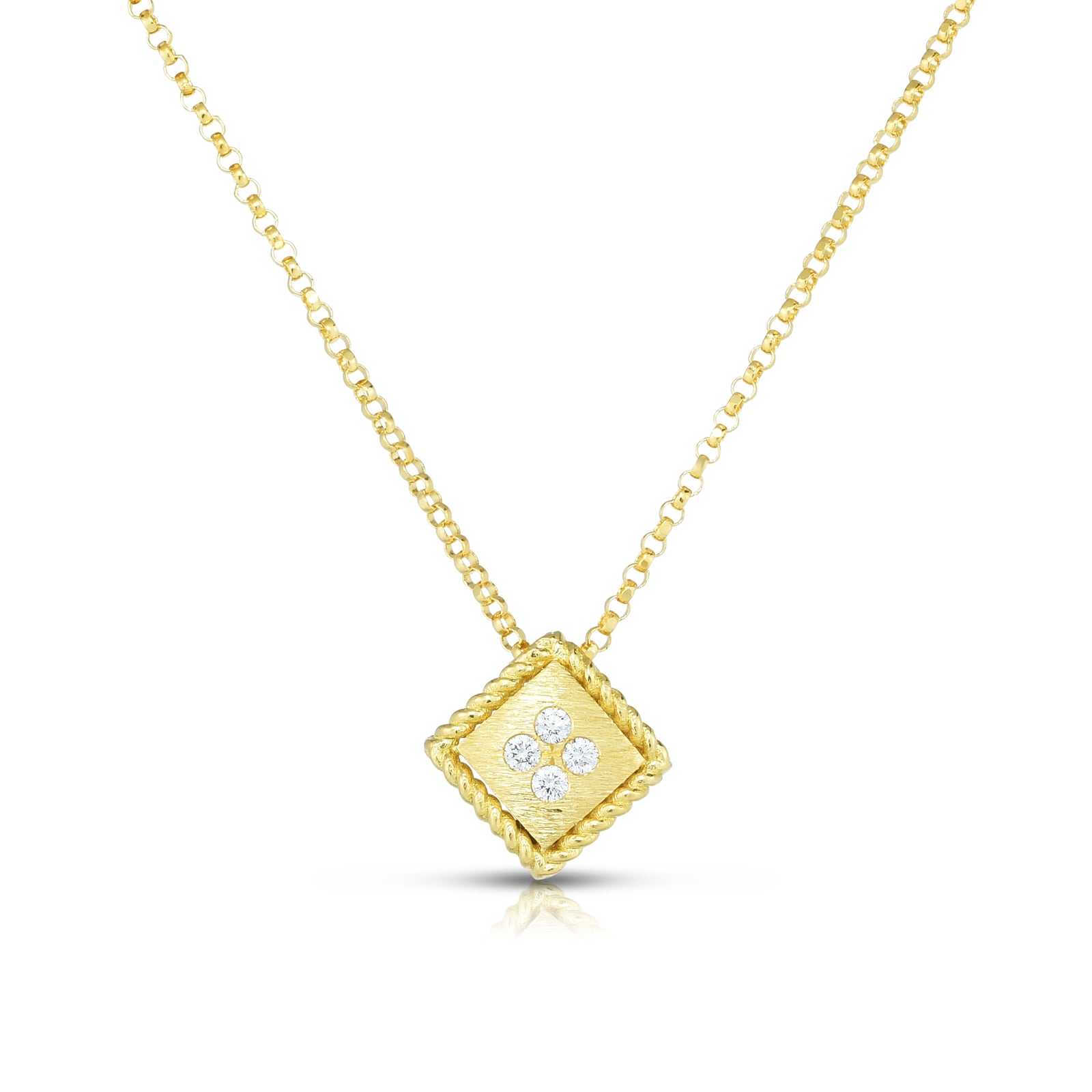 Roberto Coin Palazzo Ducale 18ct Yellow Gold Diamond Pendant