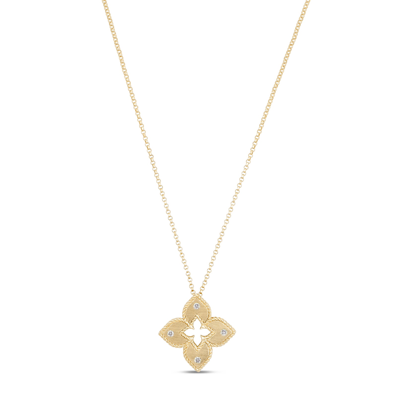 Roberto Coin Venetian Princess 18ct Yellow Gold 0.05ct Diamond Necklace Roberto Coin Venetian Princess 18ct Yellow Gold 0.05ct Diamond Necklace