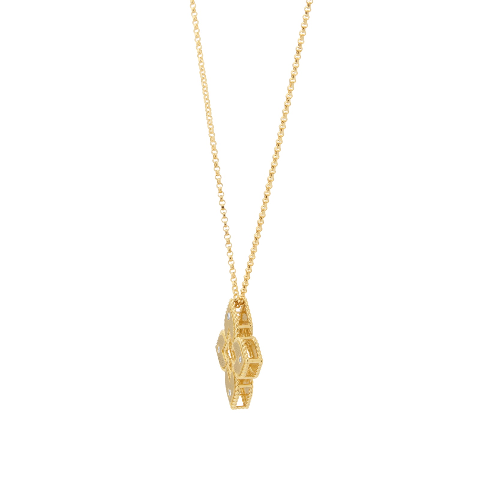 Roberto Coin Venetian Princess 18ct Yellow Gold 0.05ct Diamond Necklace Roberto Coin Venetian Princess 18ct Yellow Gold 0.05ct Diamond Necklace