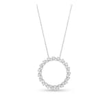 Roberto Coin The Marquesa Collection 18k White Gold 1.58cttw Diamond Swirl Necklace